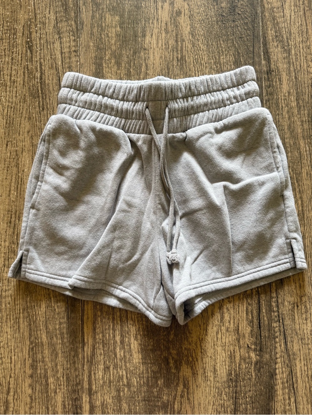 Women's Gray Drawstring Lounge Shorts
